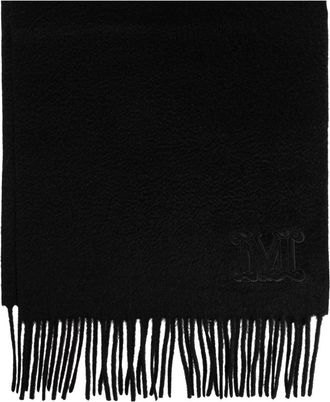 Max Mara Accessoires, Dames, Zwart, ONE Size, Kasjmier, Wsdalia Sjaal