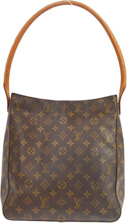 Louis Vuitton Looping Monogram Canvas Brown Canvas Handbag (Pre-Owned)