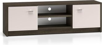 Petits Meubles Mueble TV 2 puertas estratificado 160cm marr&oacute;n oscura