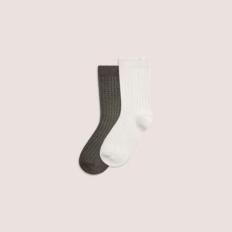 Lounge Waffle Crew-sokken (2-pack) - Multi - One Size