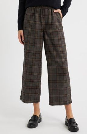 Wit & Wisdom Wide Leg Pants in Chocolate Taupe Multi at Nordstrom Rack, Size X-Large P