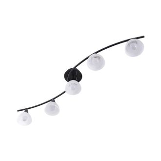 Lindby L&aacute;mpara De Techo della En Negro Vidrio - Lindby