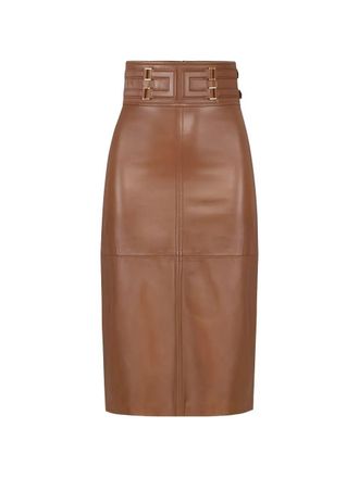 Elisabetta Franchi Leather Skirt