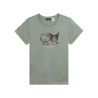 Freddy T-shirt Hello Kitty & Kuromi con stampa frontale
