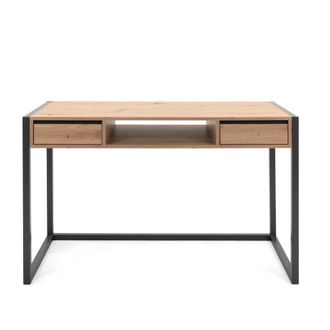 Concept Usine Escritorio industrial de madera y negro