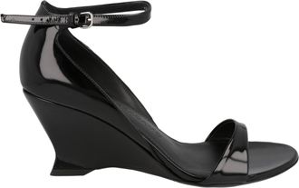 Ferragamo Vidette Patent Leather Wedge Sandals