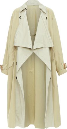 Isabel Marant Runway Ebani tone cotton drawstring trench coat