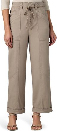 Wit & Wisdom Ultra Skyrise High Waist Relaxed Stretch Cotton Pants in Moonrock at Nordstrom, Size 10