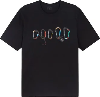 Paul Smith PS CARABINER PRINT T SHIRT Size: 3XL, colour: BLACK