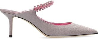 Jimmy Choo London Bing 65 Glittered Leather Mules