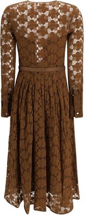 Max Mara Womens Brown Polyamide Casual Dress