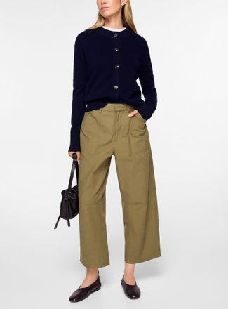 Vanessa Bruno Womens Cropped barrel-leg cargo pant