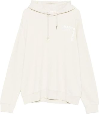 Marc O'Polo Felpa con cappuccio e logo - Toni neutri