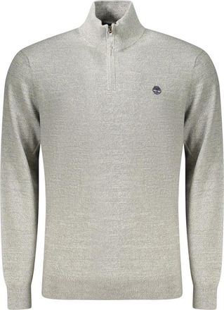 Timberland William River 1/4 Zip - Heren - Ronde hals truien - Grijs - M - Katoen - Truien & Vesten