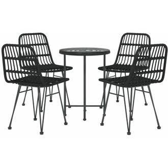 vidaXL Furniture Limited - Juego De Comedor De Jard&iacute;n 5 Piezas Rat&aacute;n