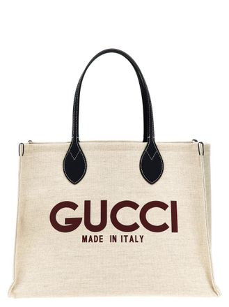 Gucci Beige Logo Tote