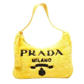 Prada Pre-owned Shoulder Bags, female, Yellow, Size: ONE SIZE Pre-owned Vintage Shoulder Bag