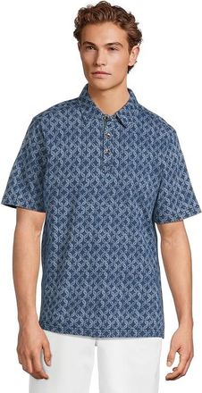 Tommy Bahama Indigo Tiles Polo Mens Clothing Indigo : 2XL, Cotton