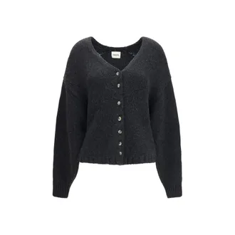 Khaite Gray Cashmere Womens Cardigan