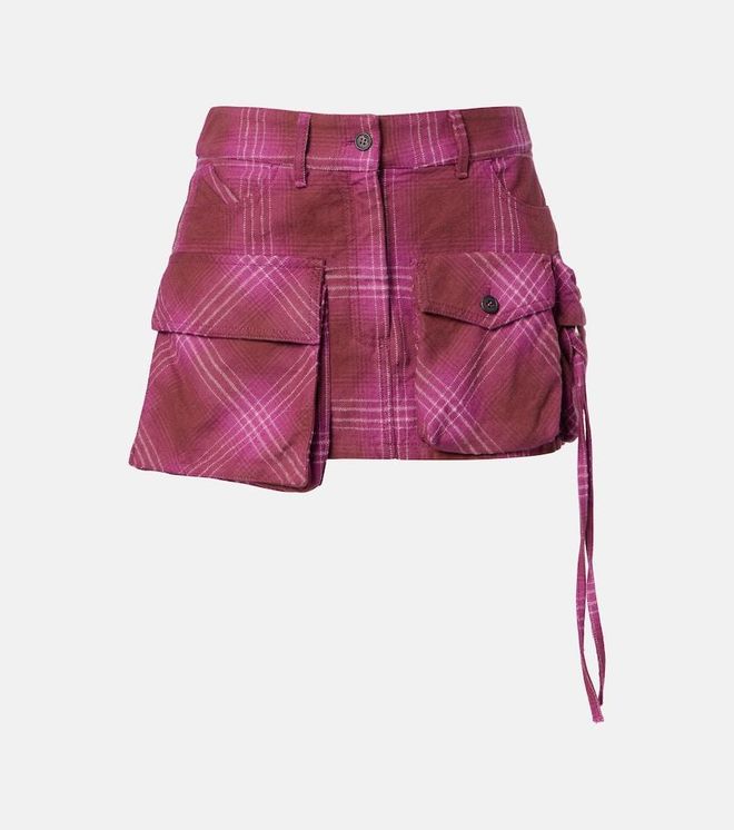 Fay cotton and wool-blend miniskirt