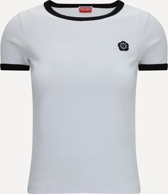 Kenzo T-shirt in cotone ricamata Boke Flower 2.0 Woman XS