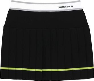 Casablanca Stripe Mini Skirt - Dames - Korte rokken - Groen - M - Katoen - Rokken