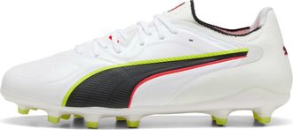 Puma Scarpe da calcio KING 20 ULTIMATE FG/AG unisex, Scarpe, Bianco, 40.5
