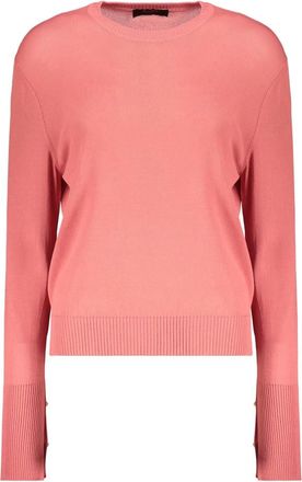 Moorer Trui met lange mouwen - Dames - Ronde hals truien - Rood - XS - Katoen - Truien & Vesten