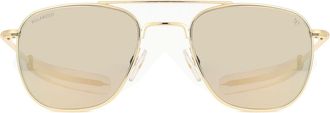 American Optical ORIGINAL PILOT Polarized 1GMNP Mens Sunglasses Gold Size 52