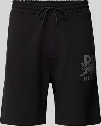 HUGO BOSS Sweatpants mit Label-Print Modell DESWICK in Black, Größe XL