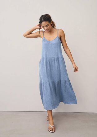 0039 Italy Kleid Cleopatra Maxi Dress In Denim Blue