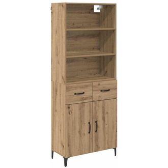vidaXL Highboard Artisan Oak 69.5 x 34 x 180 cm Engineered Wood vidaXL