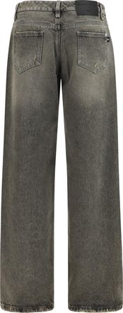 Ermanno Scervino Womens Baggy Jeans Jet Black Cotton
