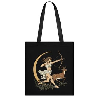 Generic Greek Goddess Artemis Womens Tote Casual Shopping Bag Lightweight Shoulder Bags Hobos Handbag for Work Travel Daily 35x40cm