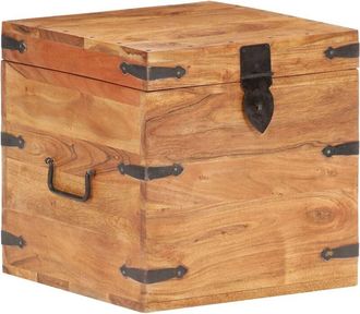 vidaXL Ba&uacute;l De Madera Maciza De Acacia 40x40x40 Cm Vidaxl