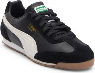 Puma Arizona Retro Sneaker in Puma Black-Warm White at Nordstrom, Size 5.5