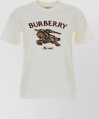 Burberry cotton embroidered short-sleeve t-shirt