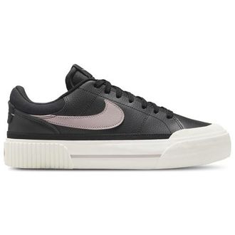 Nike Womens Court Legacy Lift - Training Shoes Black/Platinum Violet/Sail Size 06.5