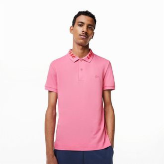 Lacoste Mens Fit Movement Polo Shirt in Pink - Size X-Large