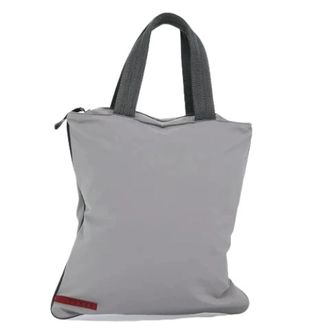 Prada Pre-owned Vintage Tote Bag - Dames - Vintage Shopper - Grijs - ONE Size - Nylon - Vintage