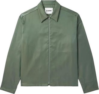 Jil Sander Camicia con zip - Verde