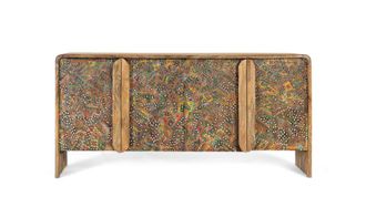 Giner&Colomer Aparador en madera de mango con frentes pintados a mano