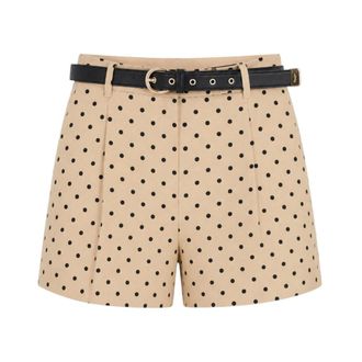 Max Mara Dames, Korte broeken, Beige, Maat: XS Katoen