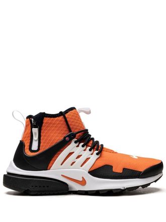 Nike Air Presto Mid Utility Orange/Black/White sneakers