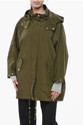 Woolrich Solid-Color Jacket SUMMER With Removable Hood size Xl