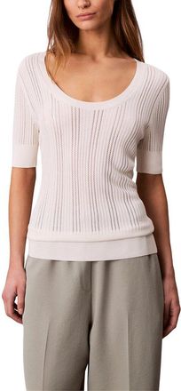 Calvin Klein Fine Gauge Pointelle Top