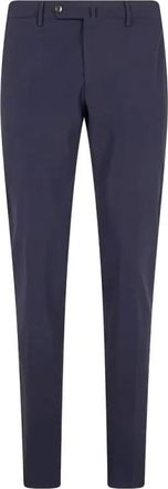 Pantaloni Torino Pantalone Slim - Heren - Slim Fit Broeken - Blauw - XL - Leer - Broeken