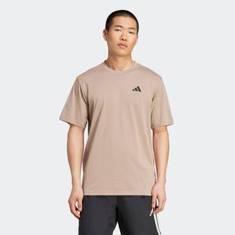 adidas T-Shirt ADIDAS PERFORMANCE TR-ES FR T, Herren, Gr. 3XL, schwarz (chalky braun, schwarz), Obermaterial: 70% Polyester, 30% Baumwolle, normal, Rundhals,