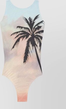 Palm Angels sunrise palm open back swimsuit