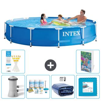Intex Piscina Con Estructura Redonda - 366x76 Cm - 7-piezas S188